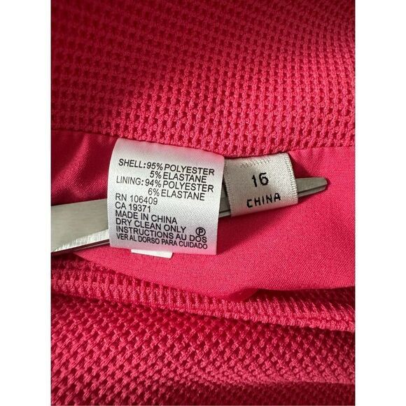 Tahari ASL Women's‎ Stretch Hidden Zip Closure Mini Skirt Pink Size 16 - Picture 6 of 6